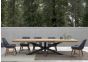 Gartentisch ausziehbar wetterfest Teak Alu Palmdale 220 - 300x100 cm
