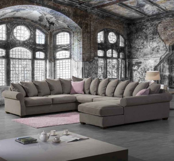 Landhaus Ecksofa Montreal mit Chaiselongue