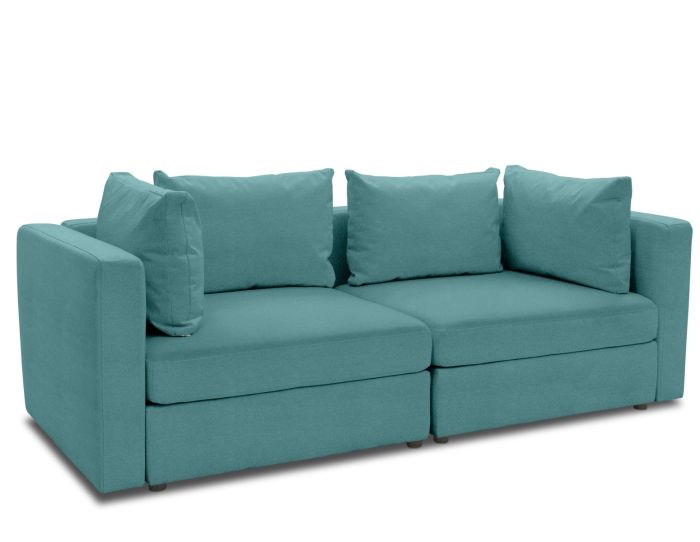 Gartensofa 2 Sitzer wetterfest Room modular Türkis