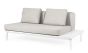 Garten Lounge Ecksofa modular wetterfest Matrix weiß 348x273 cm