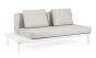 Garten Lounge Ecksofa modular wetterfest Matrix weiß 348x273 cm