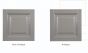 Vitrine Landhaus weiß York Shabby chic Oak 2x2 Türen