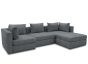 Ecksofa Garten wetterfest Room modular Grau