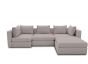 Ecksofa Garten wetterfest Room modular Silber grau