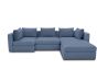 Ecksofa Garten wetterfest Room modular Ice Grey