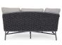 Gartenliege Daybed Outdoor grau Aluminium Everly wetterfest