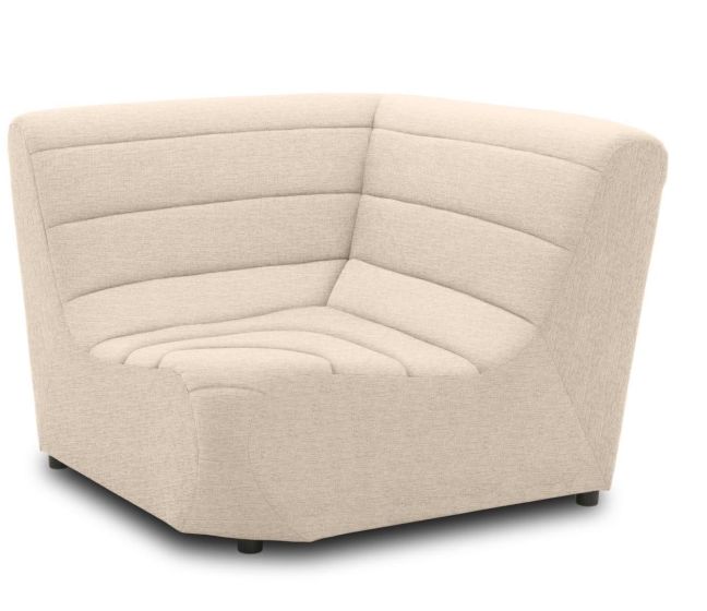 Gartensofa Eckelement wetterfest Solido Polsterecke Modul sand beige