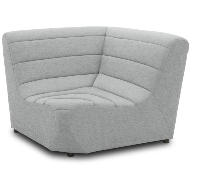 Gartensofa Eckelement wetterfest Solido Polsterecke Modul silber grau