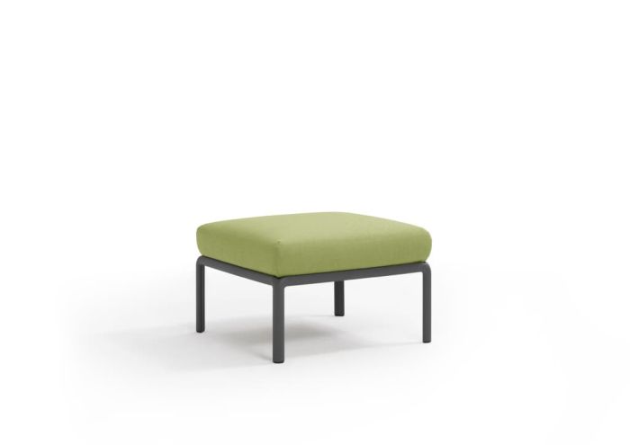 Komodo Hocker Antracite Avocado Sunbrella