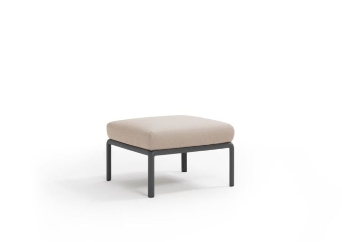 Komodo Hocker Antracite Canvas Sunbrella