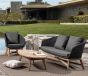 Outdoor Loungesessel wetterfest Geflecht anthrazit Coachella