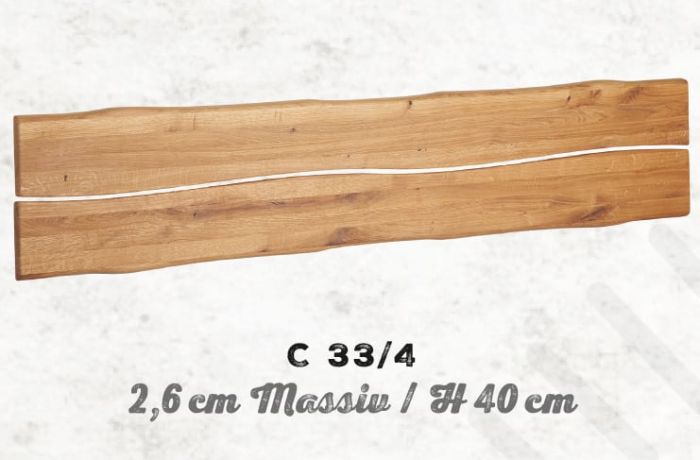 Esche Bett old bassano Stahlfüße 160x200cm Kopfteil C Baumkante