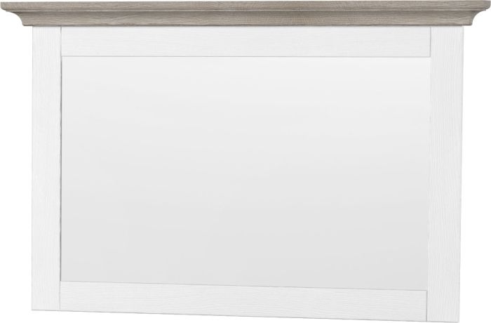 Wandspiegel Lugano Schlafzimmer Pinie weiss - Taupe