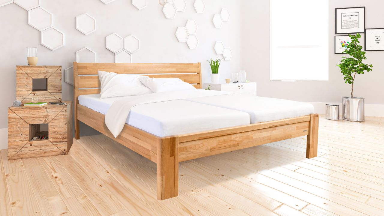 Bett Buche massiv 180x200 cm Veroli