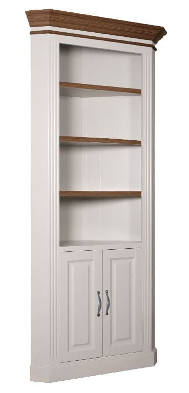 Eckschrank Chic Oak Landhausstil mit 2 Türen und Einlegeböden