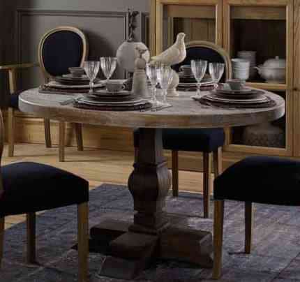 Esstisch Massiv Landhausstil 130cm rund Glendale