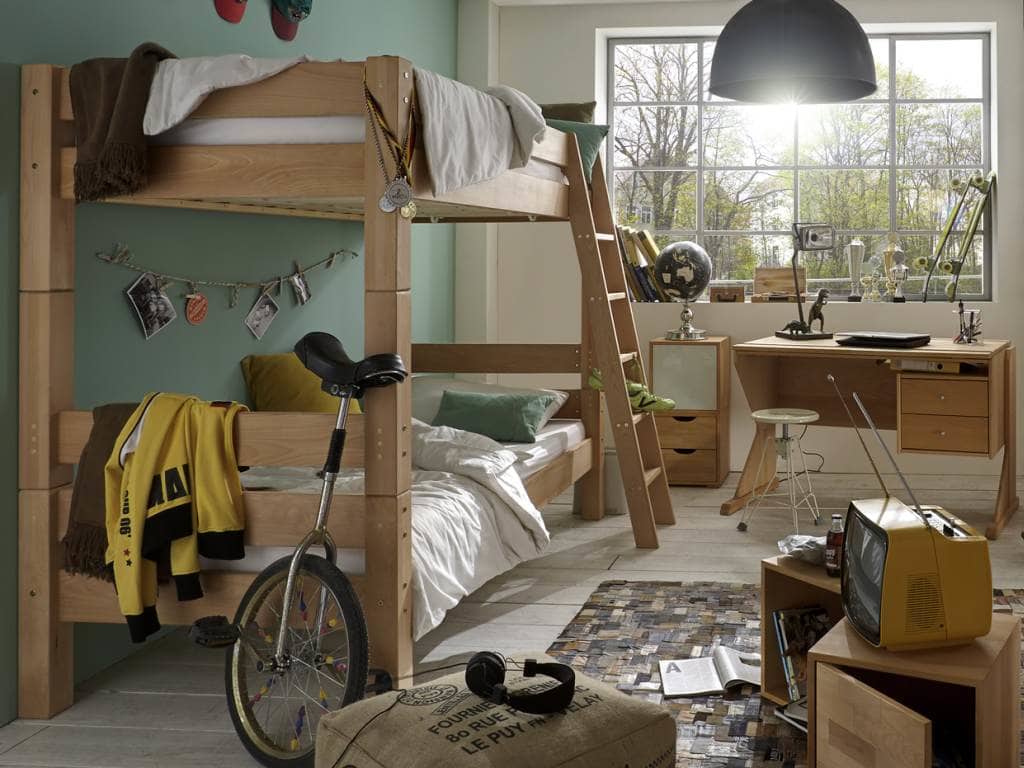 Etagenbett Buche massiv