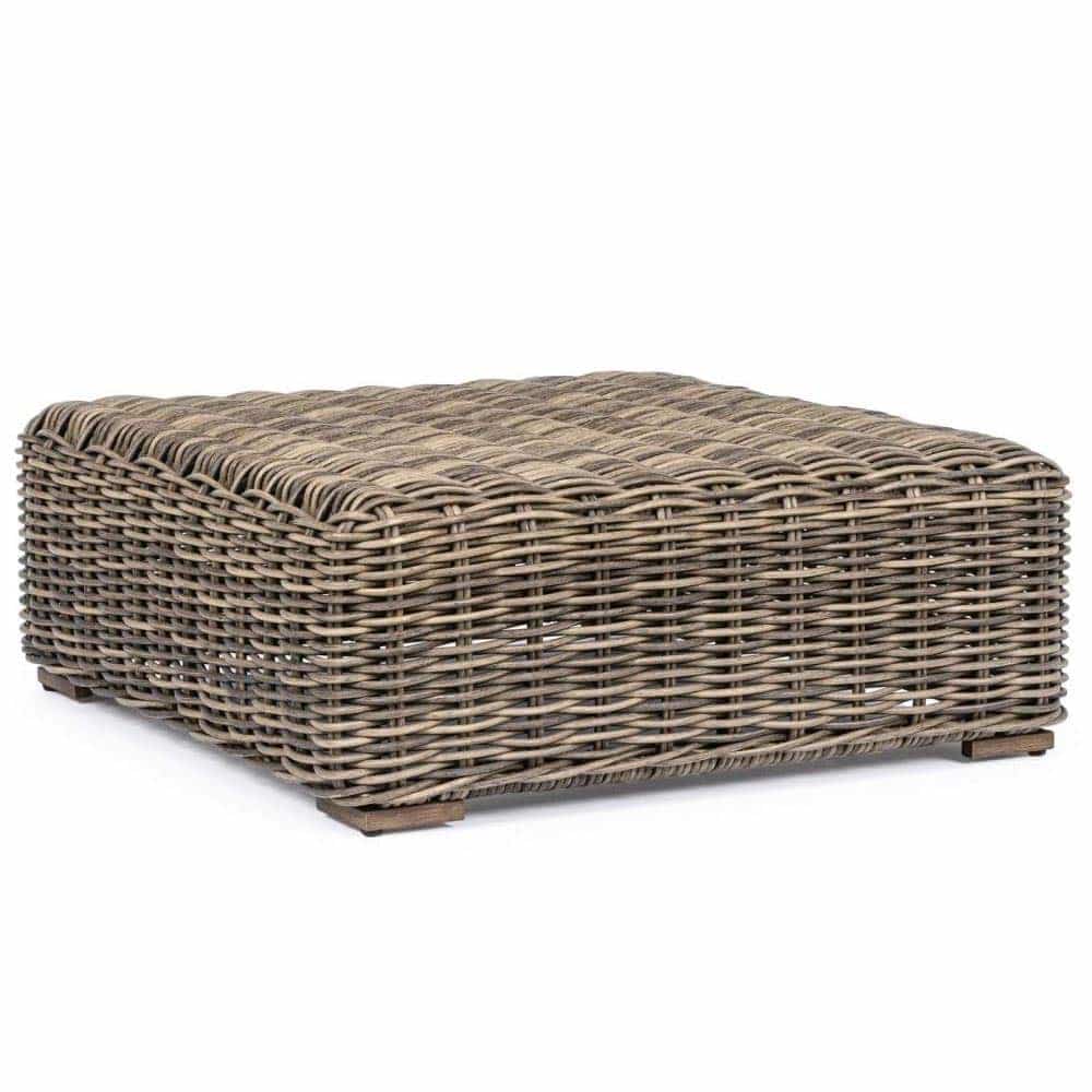 Gartentisch Polyrattan braun Modul Coraline 83x83 cm