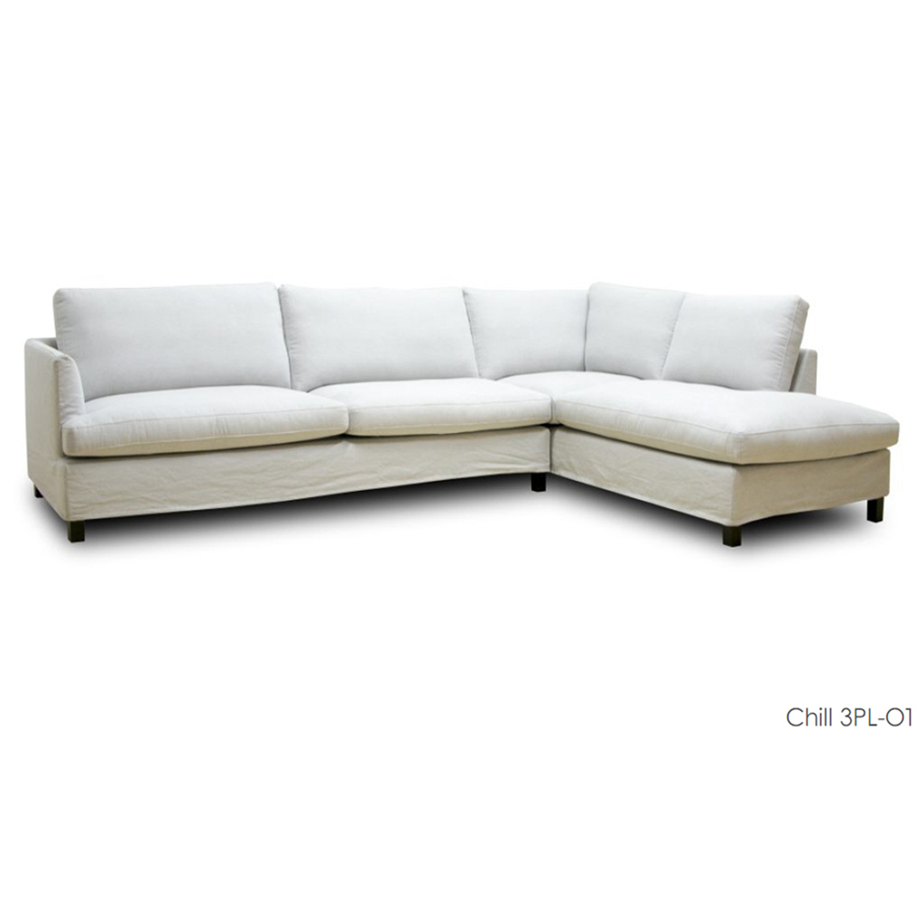 Hussen Ecksofa CHILL mit loser Husse modern Landhausstil schlicht und schön