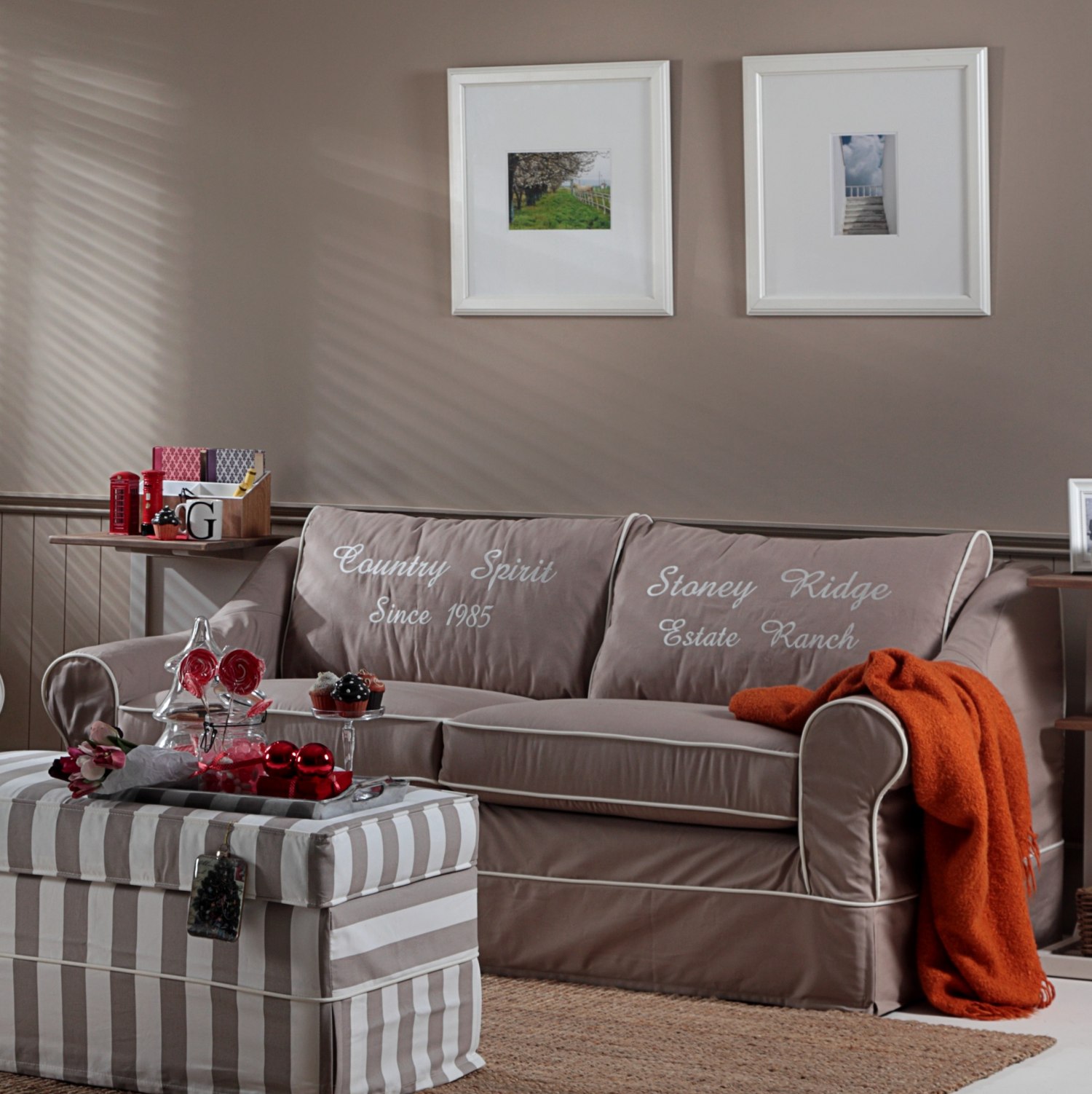 Hussensofa Landhausstil Bakersfield stilvoll und gemütlich