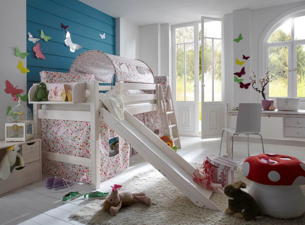 Rutschbett Infanskids Blümchen komplett