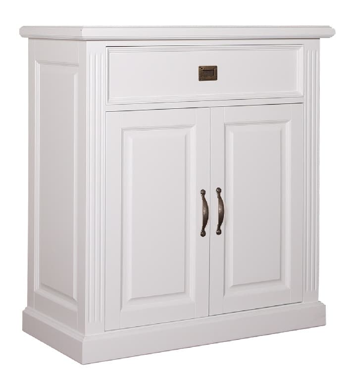 Kommode Landhausstil weiß Shabby chic 2 Türen 1 Schublade weitere Varianten wählen