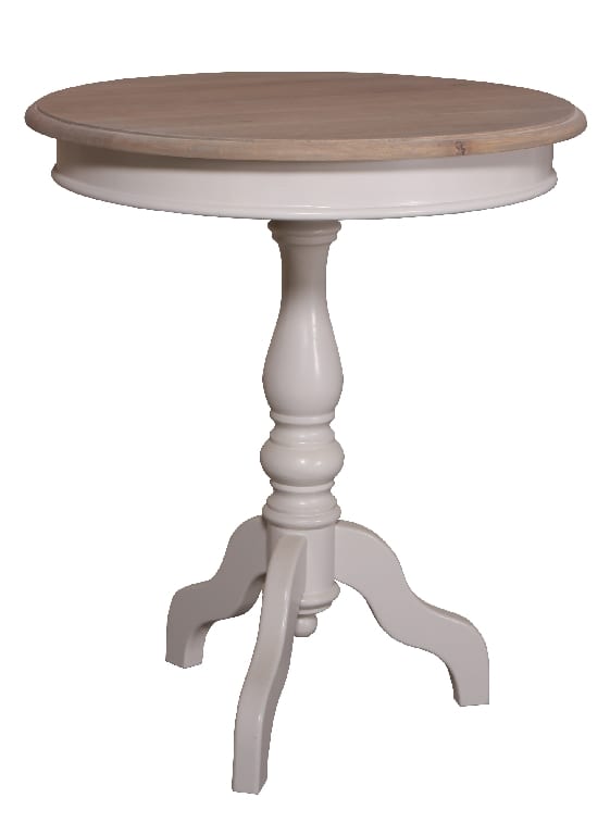 Landhausstil Beistelltisch rund Patte Eiche Tia Oak