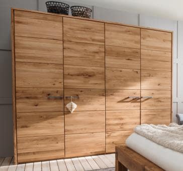 Kleiderschrank Eiche massiv geölt mit Rahmen