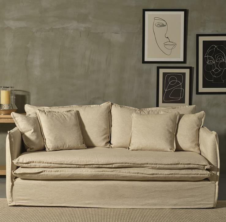 Hussensofa Nantes im traditionellen Landhausstil