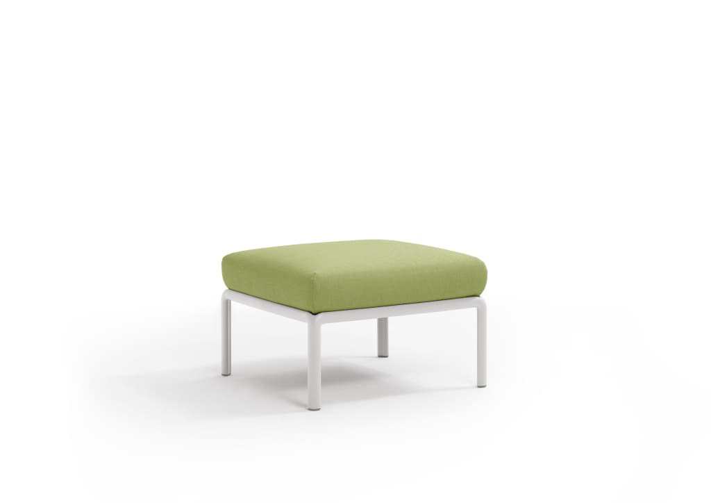 Nardi Komodo Loungemöbel Hocker wetterfest bianco avocado sunbrella