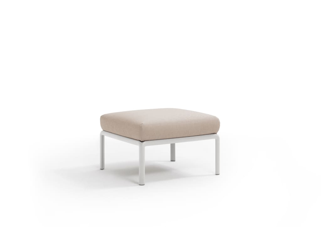 Nardi Komodo Loungemöbel Hocker wetterfest bianco canvas sunbrella