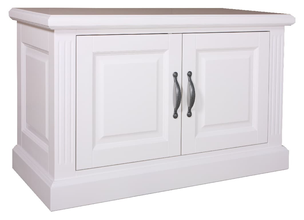 TV-Kommode Shabby chic Landhausstil weiß modern 2 Türen