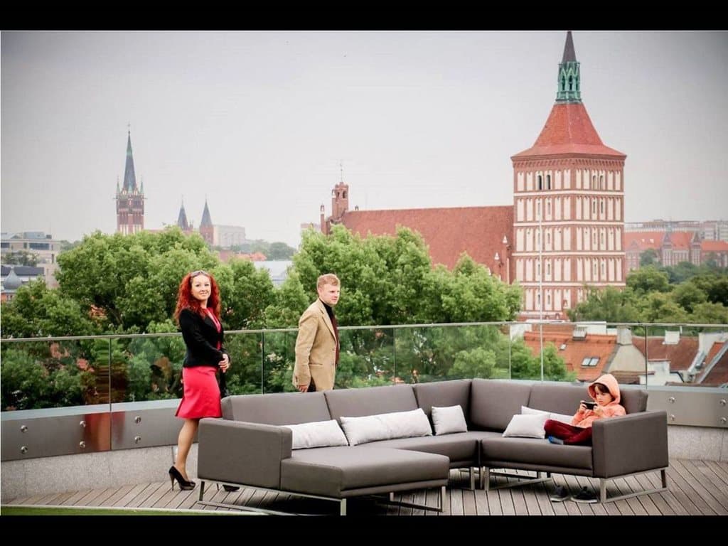 Design Loungesofa Sierra Silvertex mit Eckelement