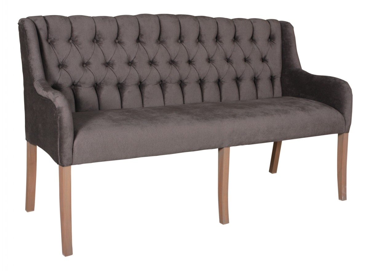 Sitzbank mit Lehne Bram 140cm