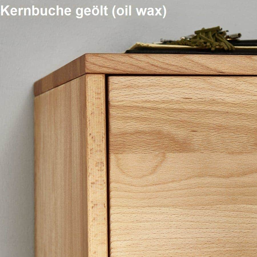 Walk in Kommode Kernbuche natur geölt Massivholz Mod.10 Breite: 45,7 cm