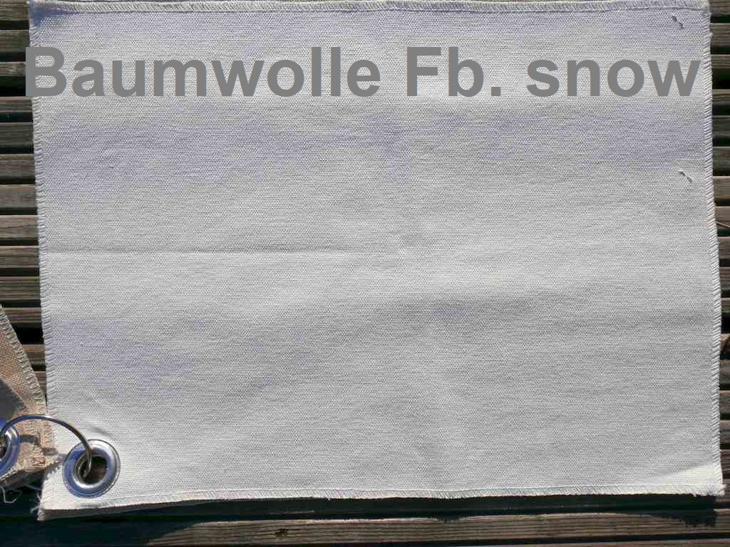 Farbe Snow Baumwolle