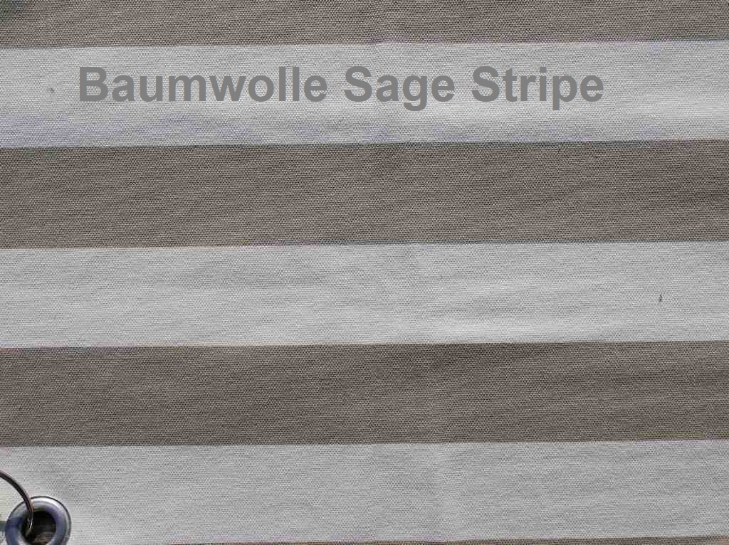 Sage Stripe Baumwolle